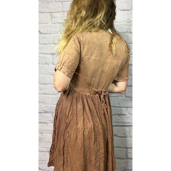 Distressed boho/bollywood style mini dress - Picture 4 of 12